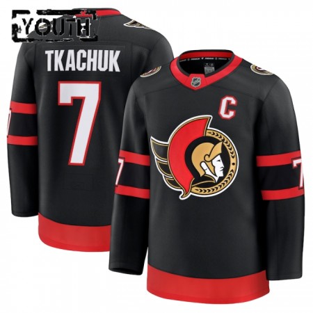 Maillot de Hockey Ottawa Senators Fanatics Premium Brady Tkachuk 2024-25 Noir Domicile - Enfant Maillot de Hockey Ottawa Senators Fanatics Premium Brady Tkachuk 2024-25 Noir Domicile - Enfant